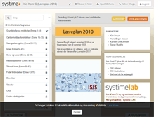 Tablet Screenshot of isisc.systime.dk