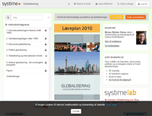 Tablet Screenshot of globalisering.systime.dk