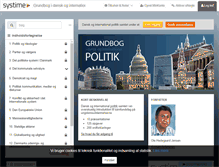 Tablet Screenshot of politik.systime.dk