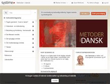 Tablet Screenshot of metoderidansk.systime.dk