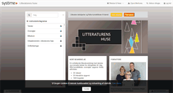 Desktop Screenshot of litteraturenshuse.systime.dk
