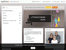 Tablet Screenshot of litteraturenshuse.systime.dk