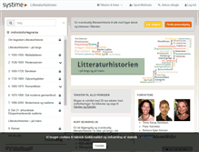 Tablet Screenshot of litthist.systime.dk