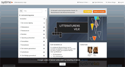Desktop Screenshot of litteraturensveje.systime.dk