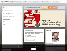 Tablet Screenshot of grafisk.systime.dk