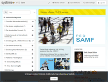 Tablet Screenshot of fed-samf.systime.dk