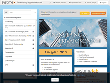 Tablet Screenshot of finansiering.systime.dk