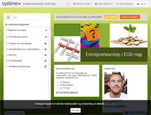 Tablet Screenshot of entrepreneur.systime.dk
